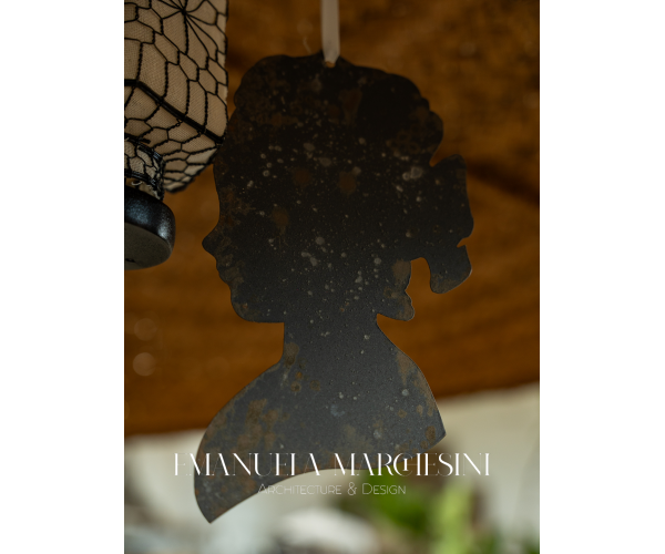 Decorazione Silhouette in Metallo.