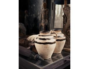 Orcio in terracotta smaltata