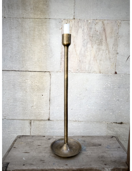 Candeliere in lega di metallo dorato (H 50 cm)