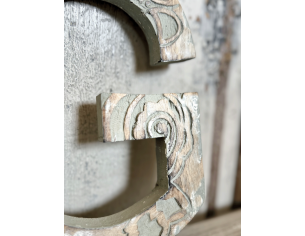 Lettera “G” in legno da parete 2