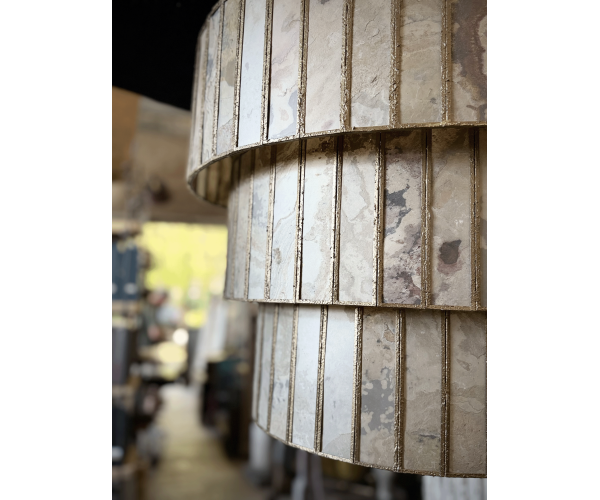 Lampadario a sospensione a tre volumi