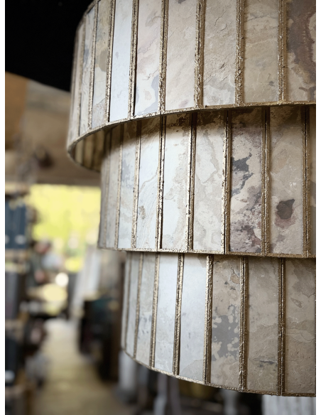 Lampadario a sospensione a tre volumi