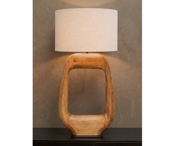 Lampada da tavolo in legno di mango...
